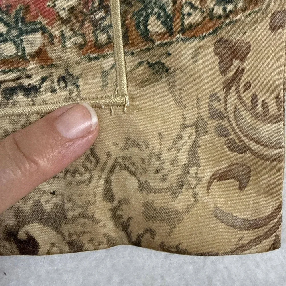 Ralph Lauren Verdonnet Paisley  2 King Shams 100% Cotton Euro Boho Traditional